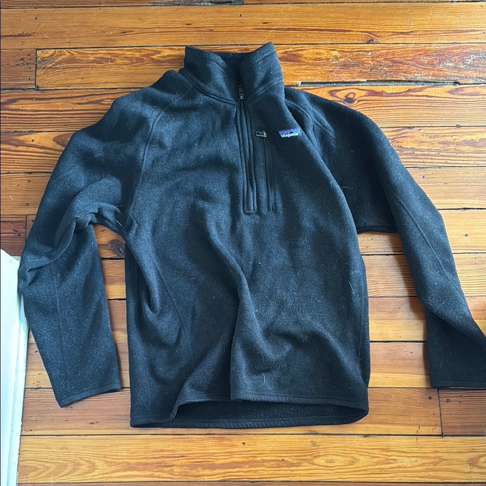 Black Quarter-Zip Pullover - image 1